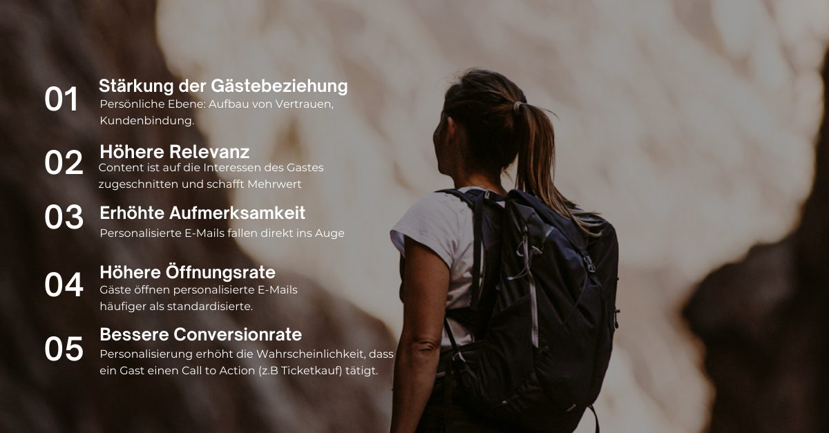 Gäste begeistern mit personalisierter E-Mail Kommunikation